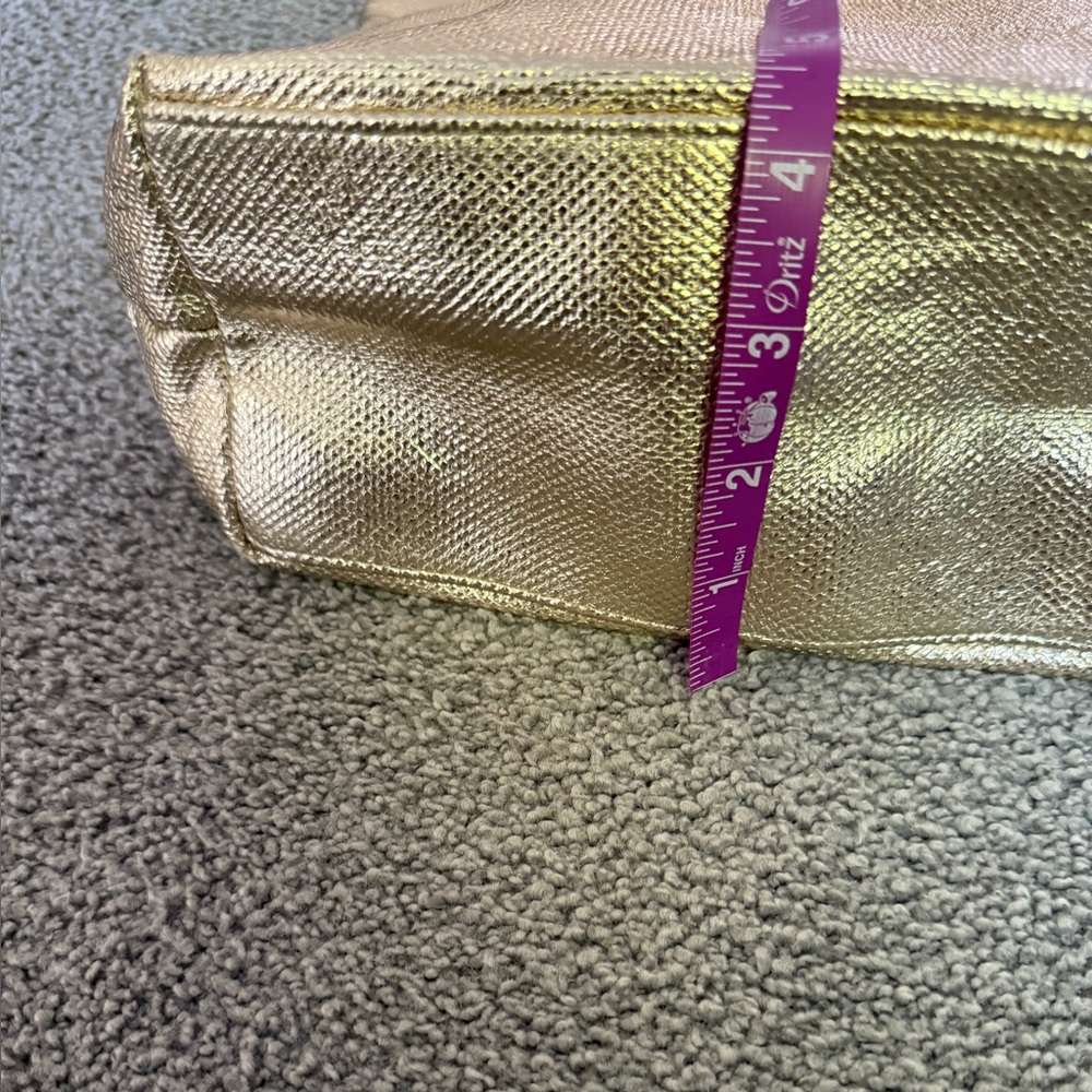 Michael Kors Gold Metallic Tote Bag with Tassels! - Picture 13 of 15